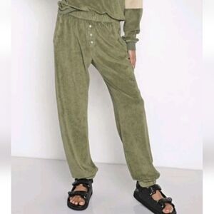 DONNI. Sage Green Track Pants
